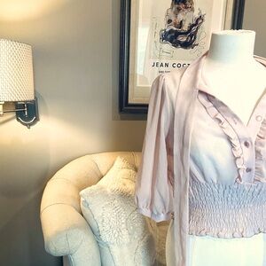 Pink blouson chiffon